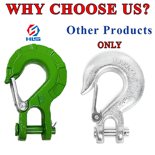 Carbon Steel Powder Coated Swivel Safety Forged G80 Self-Locking Hook for Healthcare and Heavy Industry Applications