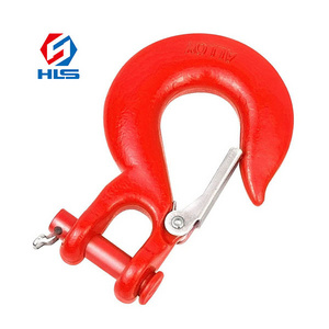 Heavy Duty 320 Type Forged Alloy/Steel Clevis Slip Hook with Safety Latch for Winch Rope