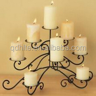 Decor furniture Wrought iron candle holder manufacturer price