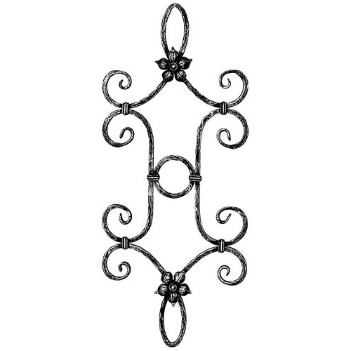 HLT ornamental metal decor wrought iron rosettes for wrought iron door gates