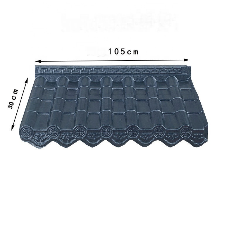 Traditional House Roofing Sheet Building Materials Chinese Antique plastic Roofing Chinese Style Roof Tiles