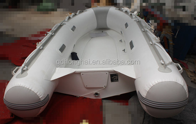 hot sale portable fiberglass bottom rib boat fiber glass boats 330 for sale