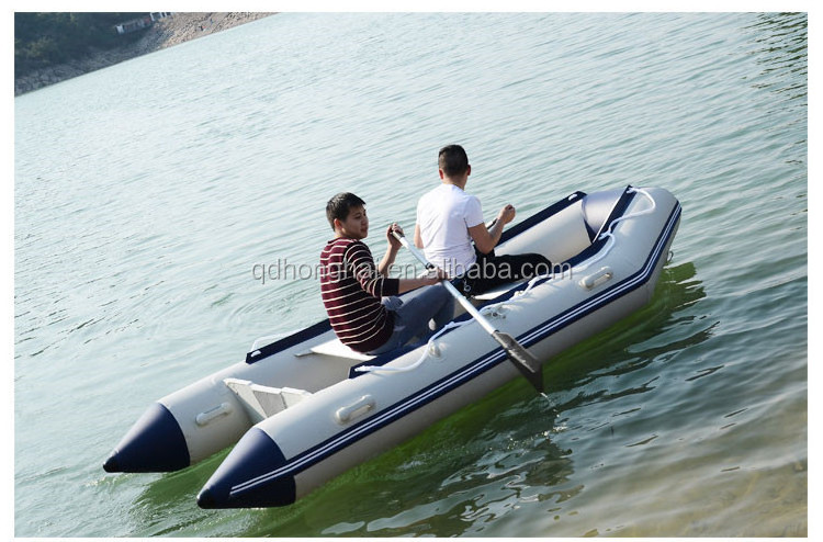 Inflatable catamaran 3m 10ft rowing boats rubber boat with CE hot sale