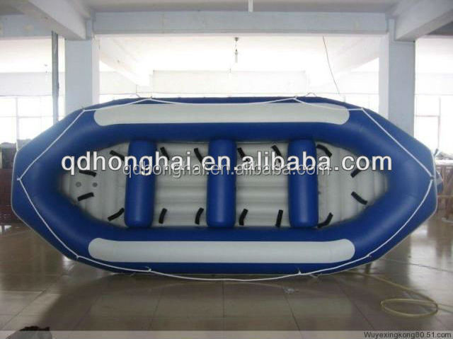 High quality PVC material 8 persons 4.3m Whitewater inflatable rafting boat