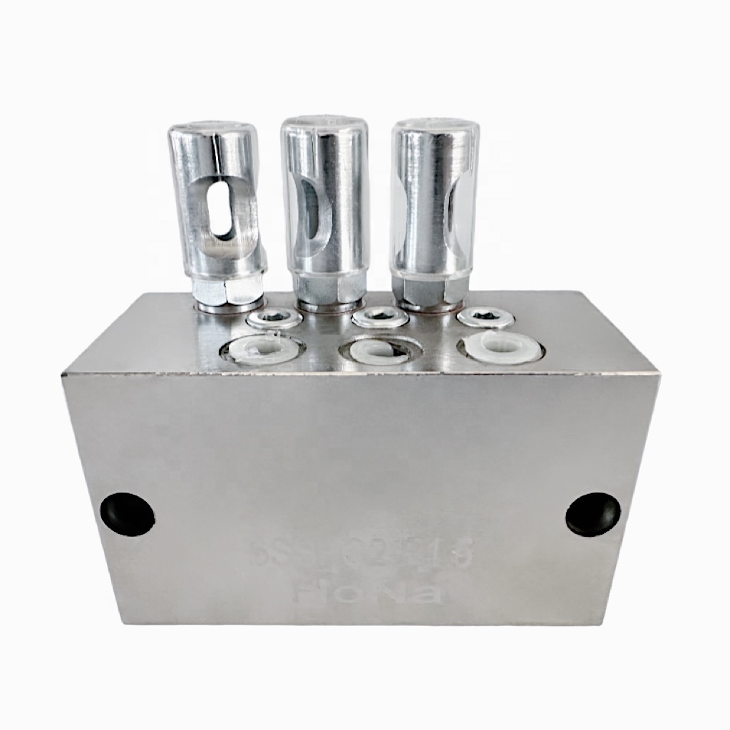 HONA Dual-line Grease Distribution Block for Automatic Grease Lubrication Pump Lubricating Oil Distributor or Accessories