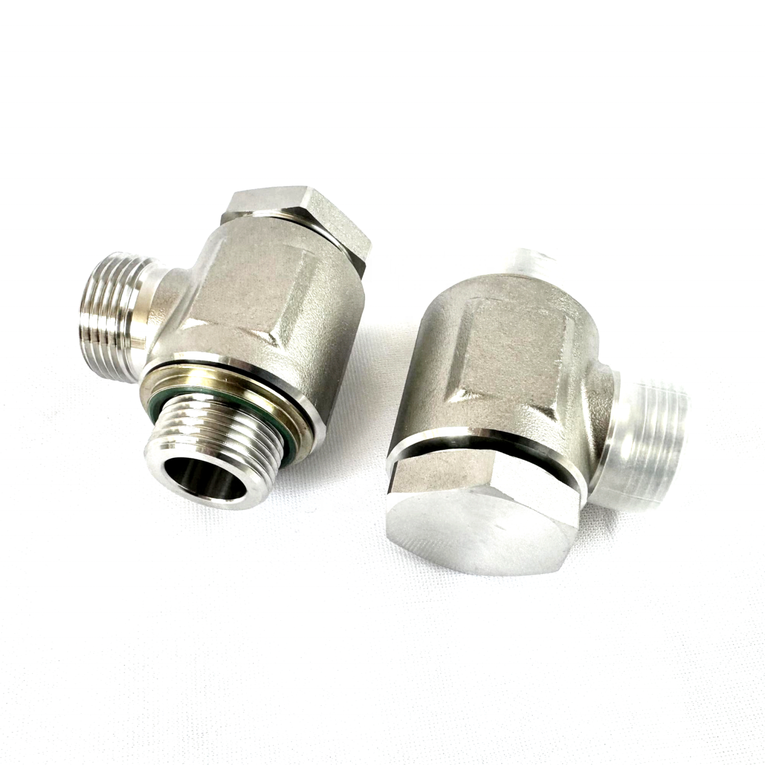 1CI Carbon Steel Metric BANJO Hydraulic Hose Fitting BSP 24 Degree Cone Seal Sleeve Articulated Adjustable Directional Fittings