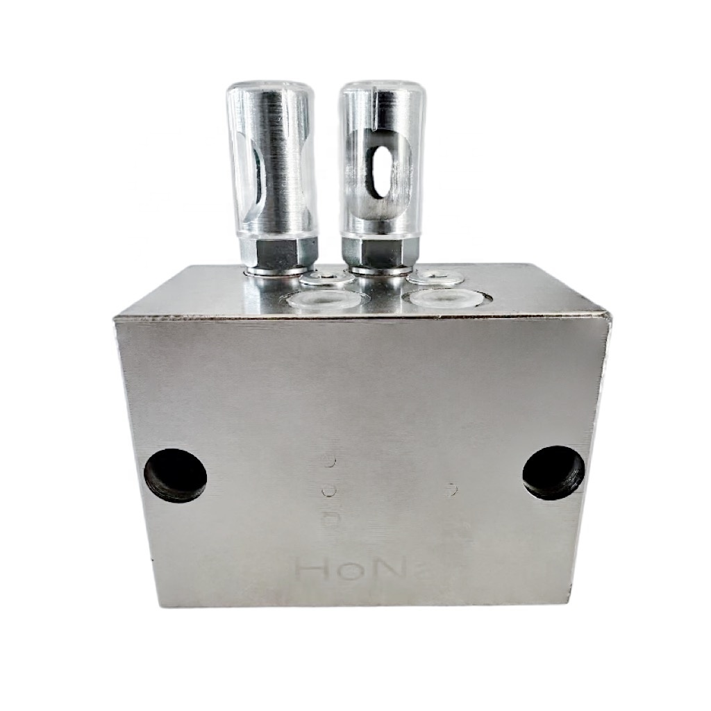 HONA Dual-line Grease Distribution Block for Automatic Grease Lubrication Pump Lubricating Oil Distributor or Accessories