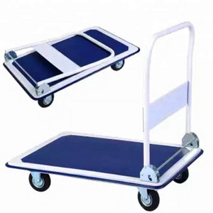 150kgs 300kgs Four Wheel Folding Hand Push Platform Cart Trolley