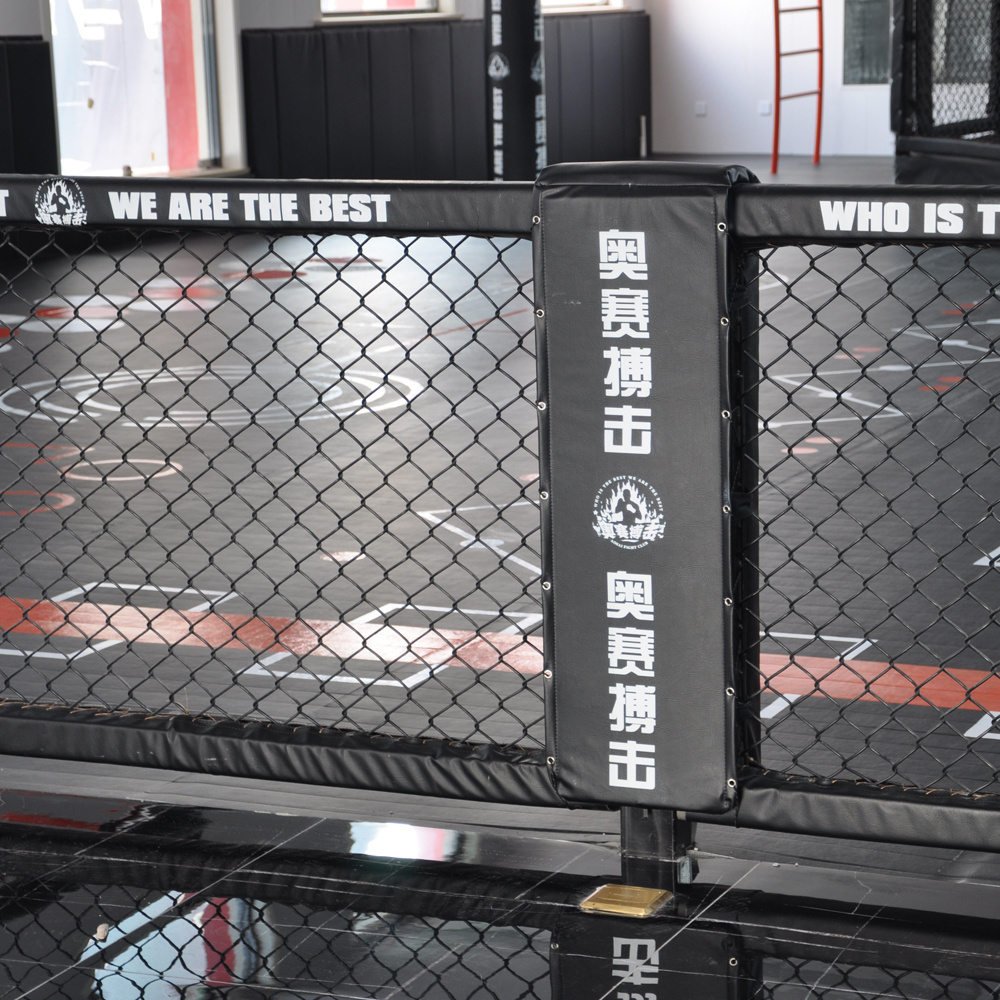 Different Sizes Wrestling Match MMA Fighting Cage