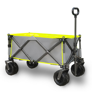 Collapsible folding wagon garden cart outdoor Utility wagon cart foldable wagon for camping