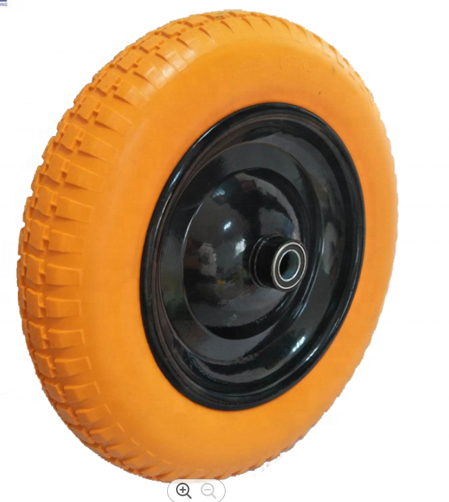 3.00-8 PU Foam Filling Wheels Solid Wheels Tire Inflation Polyurethane 13 Inch Wheelbarrow, Hand Truck and So on PU Form 16 Inch