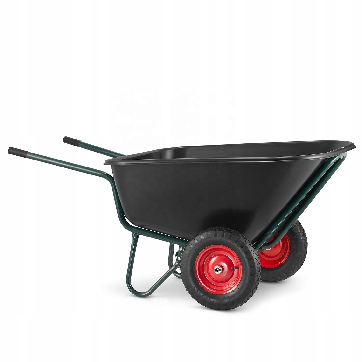 Two wheel wheelbarrow with 300L plastic bowl Strong and stable steel horse feed construction tools