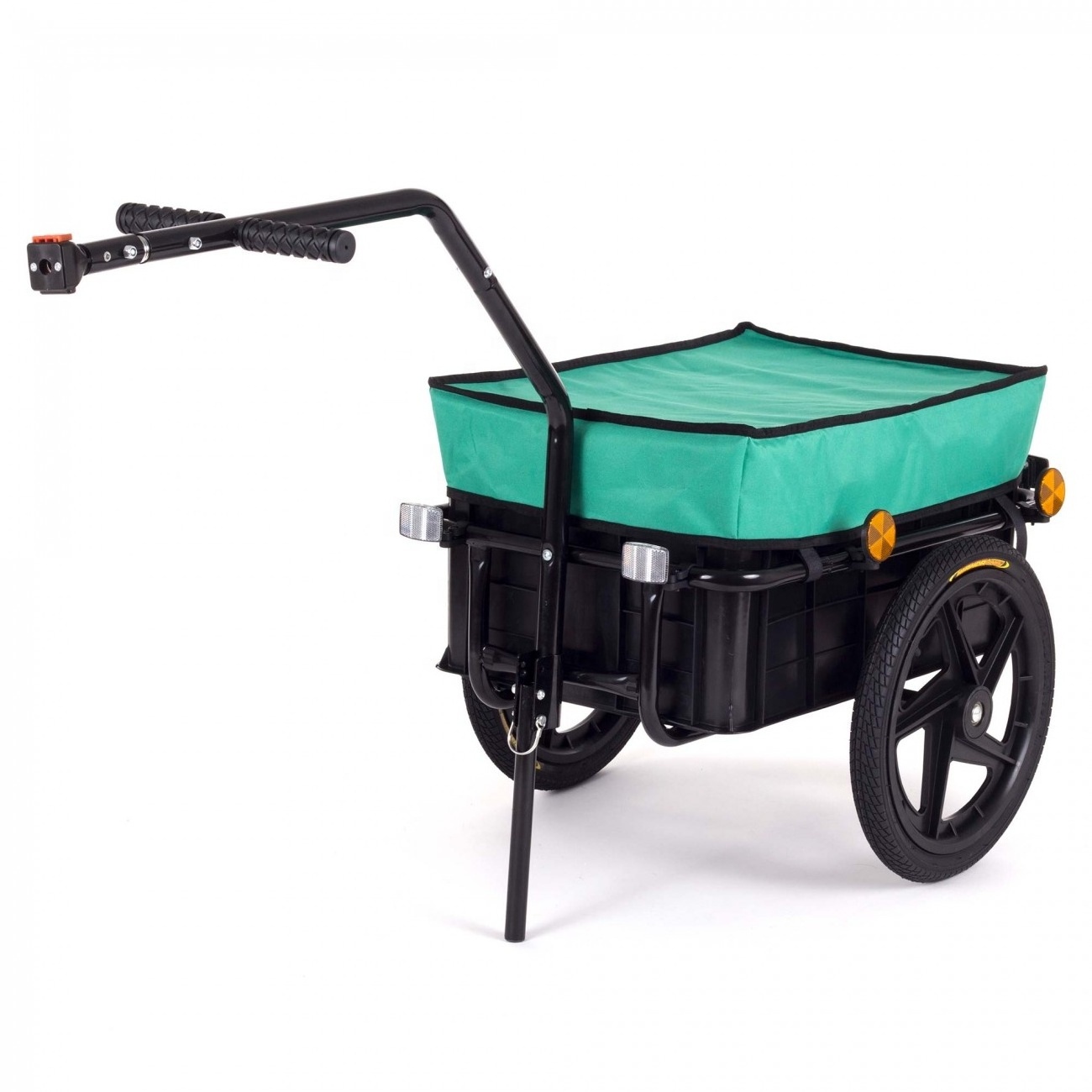 70L Cargo Trailer Bike Trolley Cart Handle Carrier Utility with Rain Cover