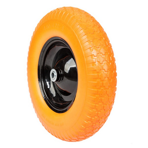 3.00-8 PU Foam Filling Wheels Solid Wheels Tire Inflation Polyurethane 13 Inch Wheelbarrow, Hand Truck and So on PU Form 16 Inch