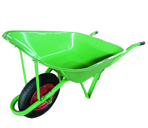 Construction Steel Wheelbarrow Popular in Nigeria Market with 3.00-8 Tyre WB6200