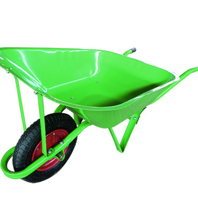 Construction Steel Wheelbarrow Popular in Nigeria Market with 3.00-8 Tyre WB6200