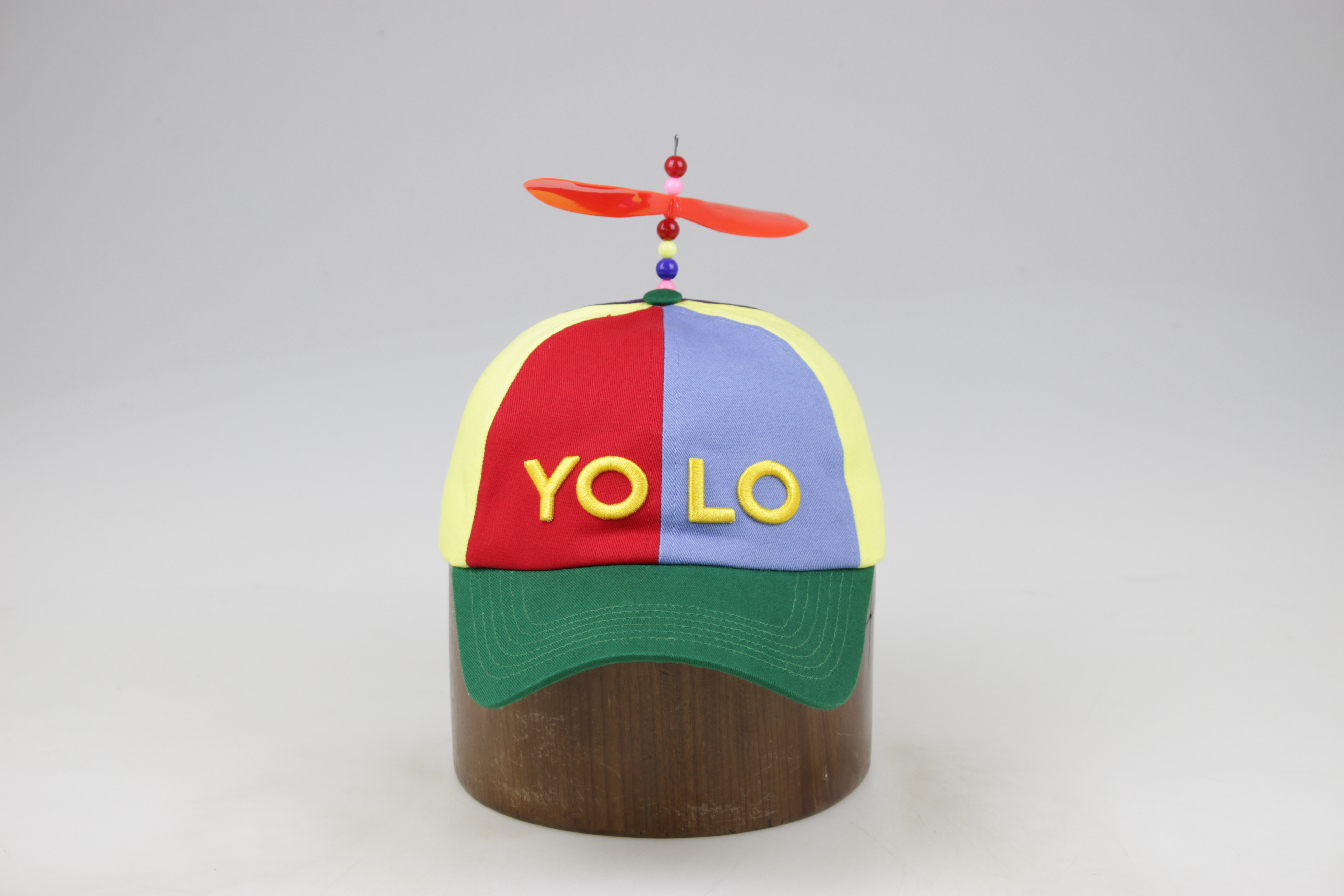 Custom Promotional Soft 6 Panel  Multi Color Kids Children cap with propeller Baseball Cap