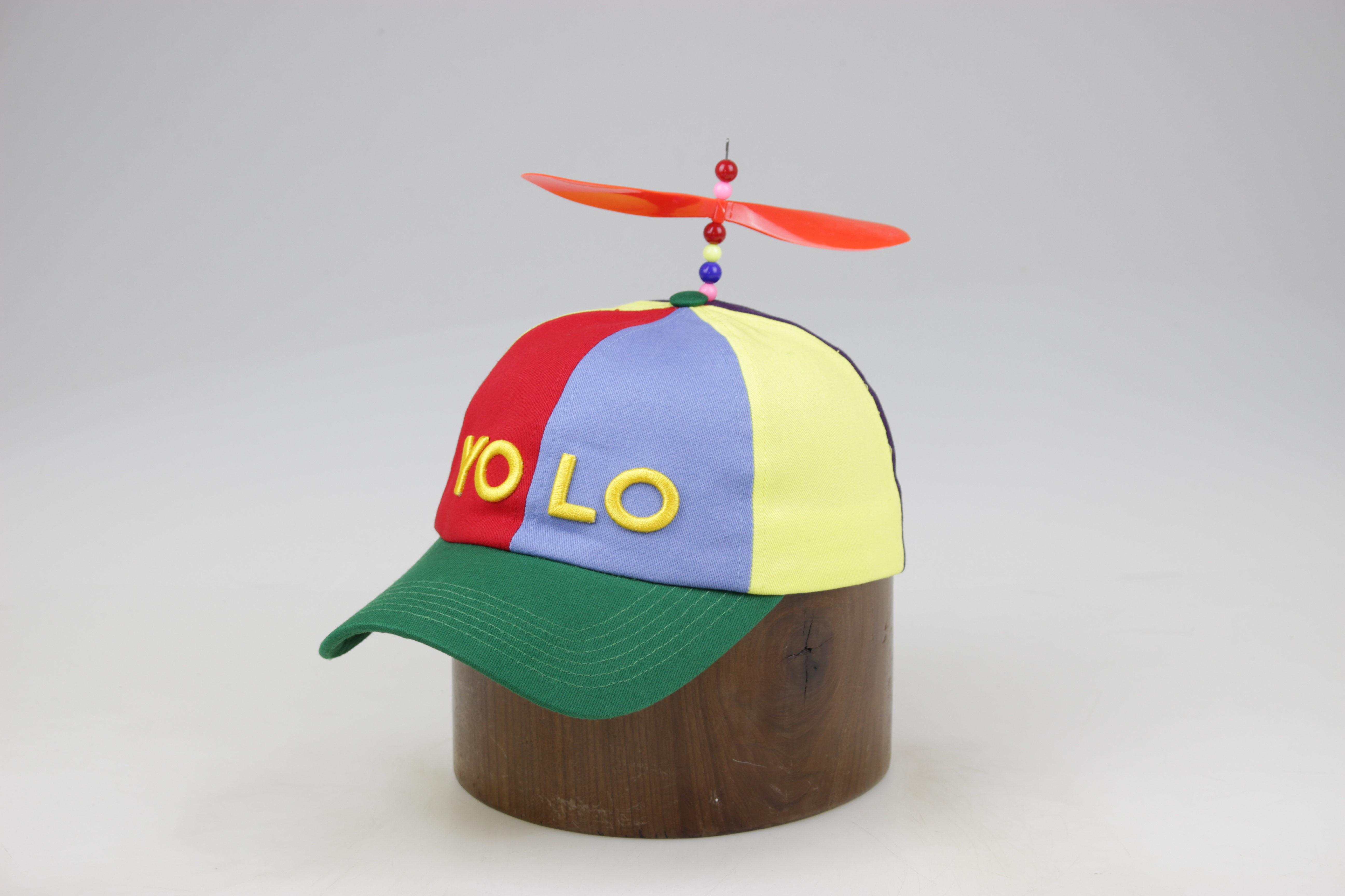 Custom Promotional Soft 6 Panel  Multi Color Kids Children cap with propeller Baseball Cap