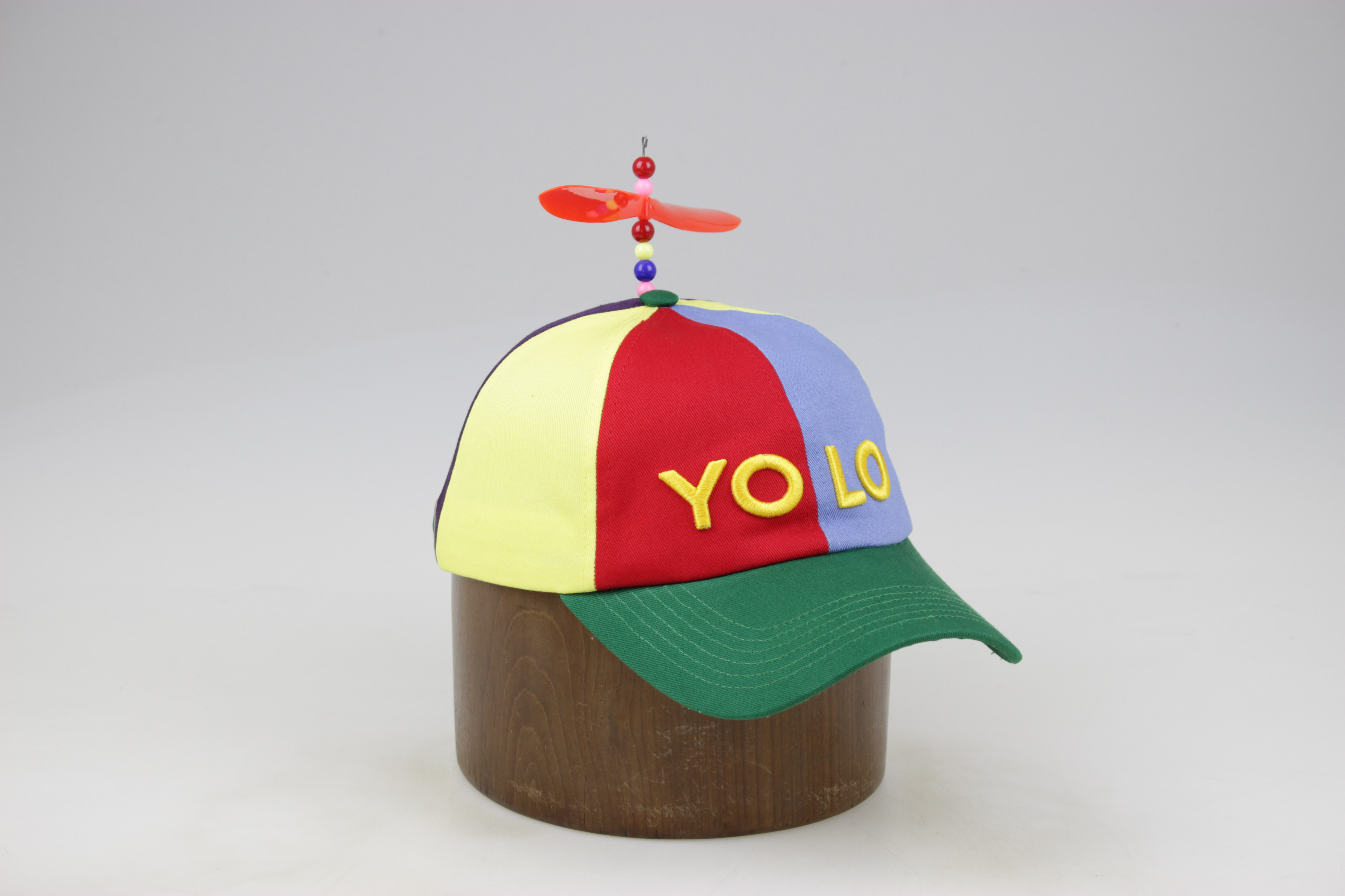 Custom Promotional Soft 6 Panel  Multi Color Kids Children cap with propeller Baseball Cap