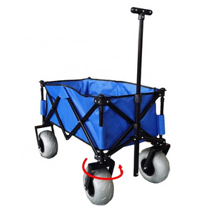 beach cart with balloon tires folding wagon camping cart