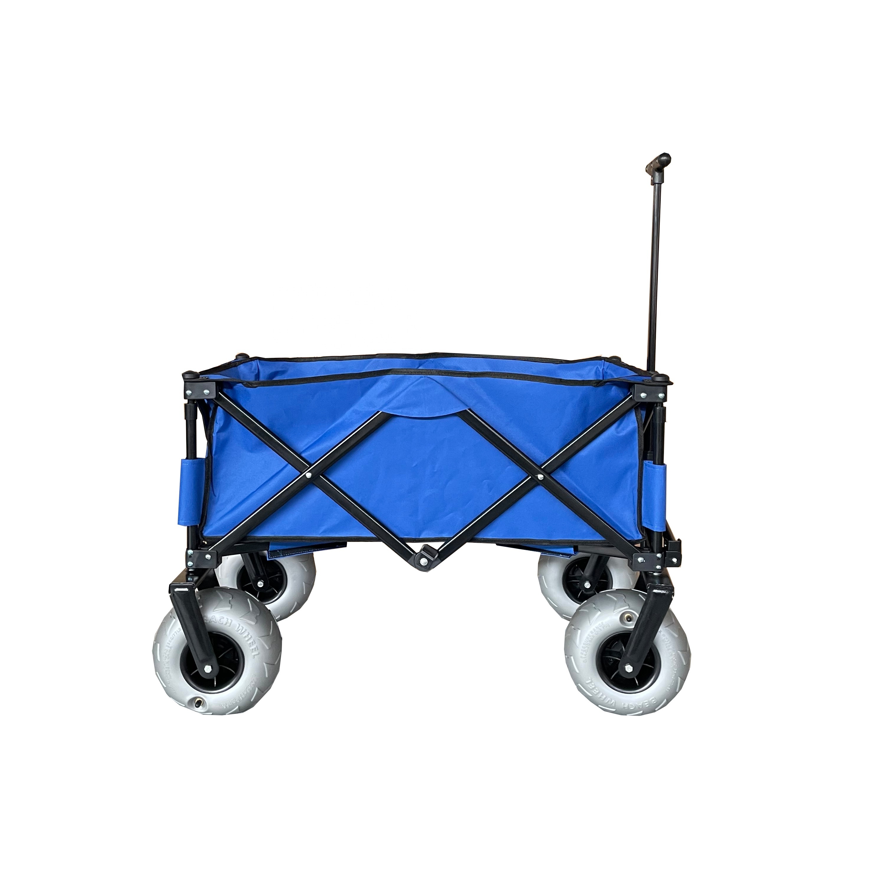 beach cart with balloon tires folding wagon camping cart