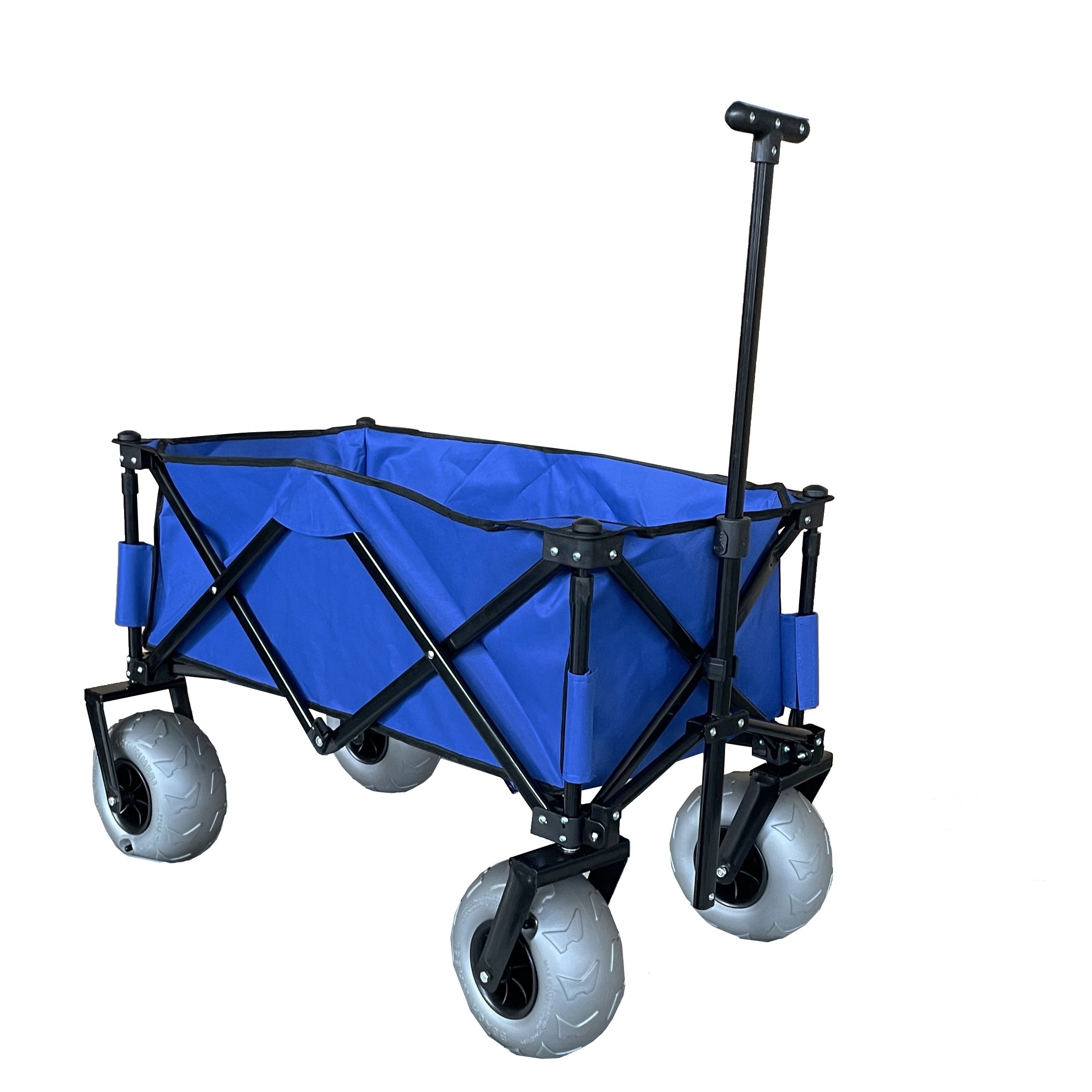 beach cart with balloon tires folding wagon camping cart