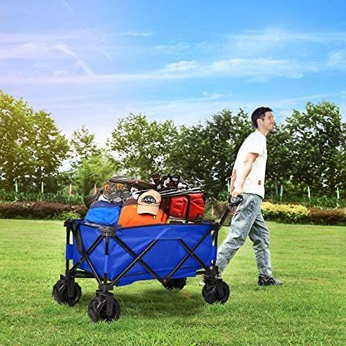 Collapsible Folding Utility Wagon Cart wagon trolley folding beach trolley