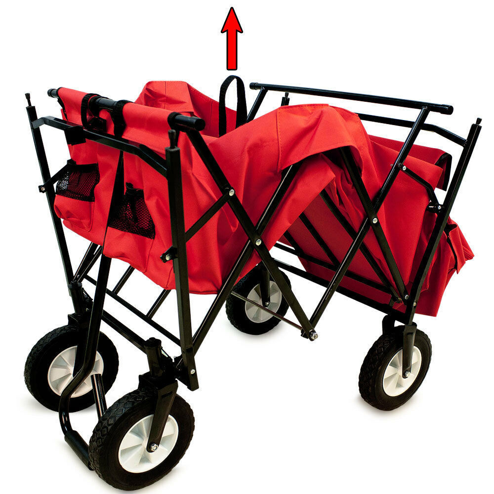 Bollerwagen Handwagen faltbar Heavy Duty collapsible folding outdoor utility wagon with canopy