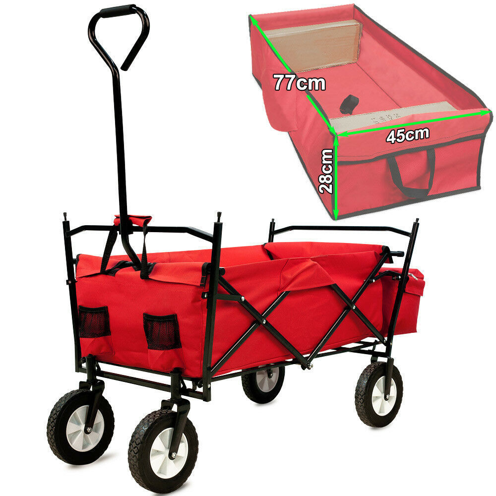 Bollerwagen Handwagen faltbar Heavy Duty collapsible folding outdoor utility wagon with canopy