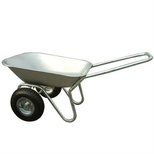 garden and farming two wheel galvanized wheelbarrow WB6211