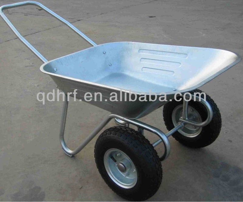 garden and farming two wheel galvanized wheelbarrow WB6211