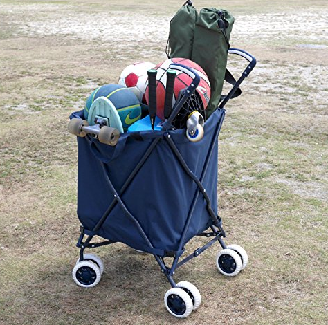 Collapsible utility wagon folding beach wagon