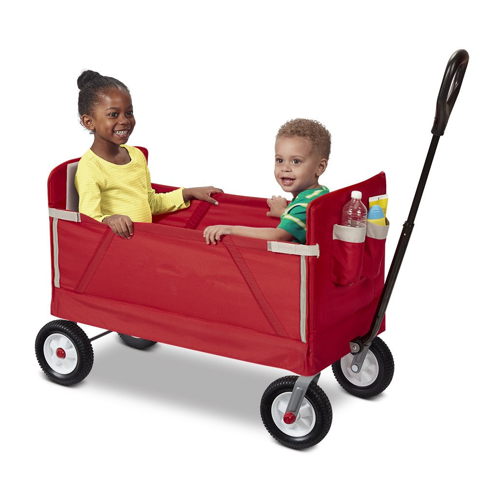 Collapsible Outdoor kids wagon kids wagon with car seats wagon foldable for kids