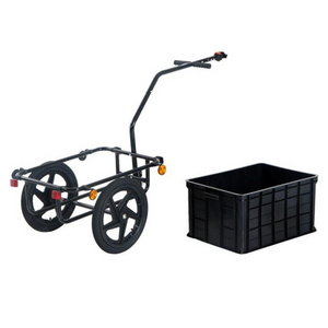 bike cargo trailer camping wagon cart folding trolley bicycle trailer cargo