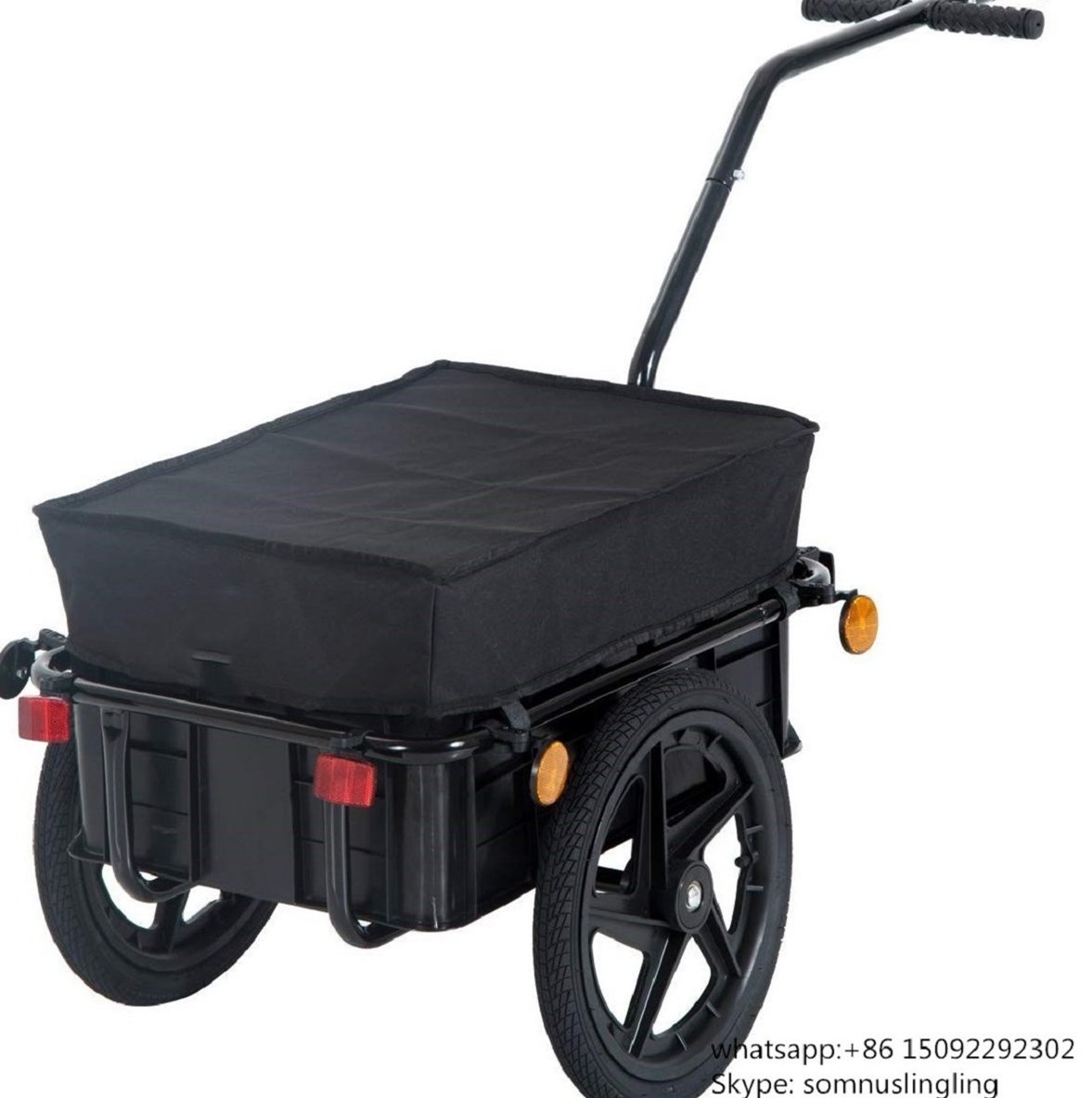 Bicycle Bike Cycle Cargo Trailer Goods Load Transport Carrier Carriage Tow Cart