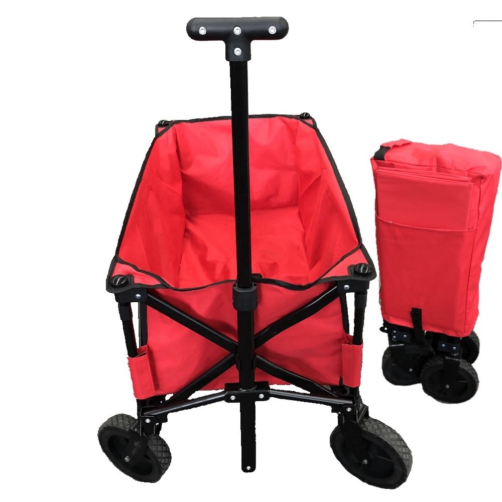 Collapsible wagon camp fish garden foldable trolley cart beach wagon cart