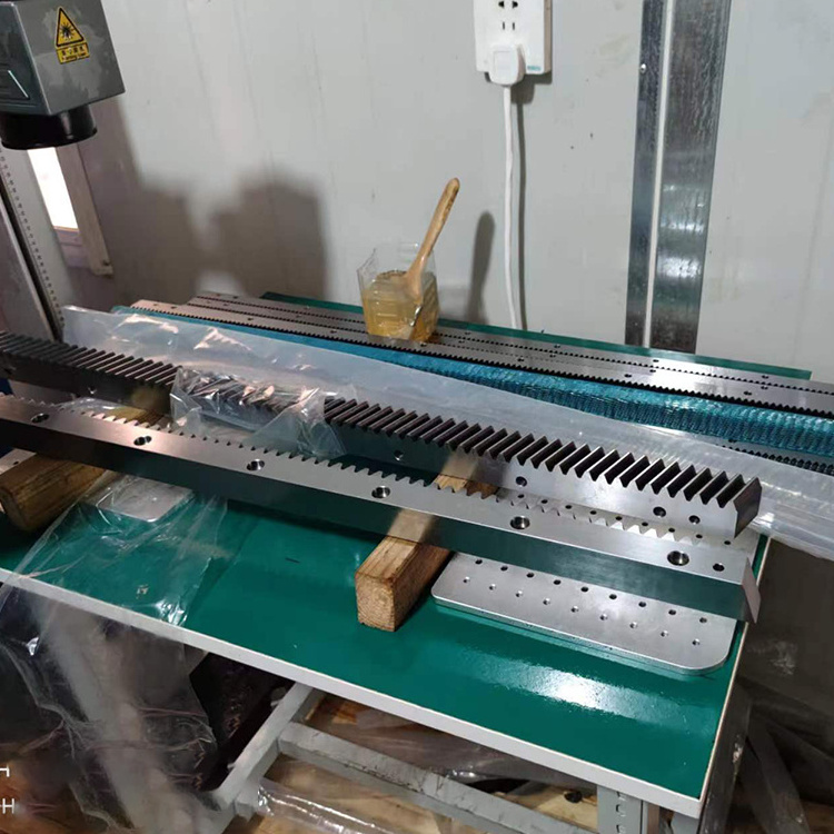 Customized Cnc Milling On The Way Helical Cnc M1 Helical Straight Gear Rack And Pinion For Fiber Laser Cutting Machine