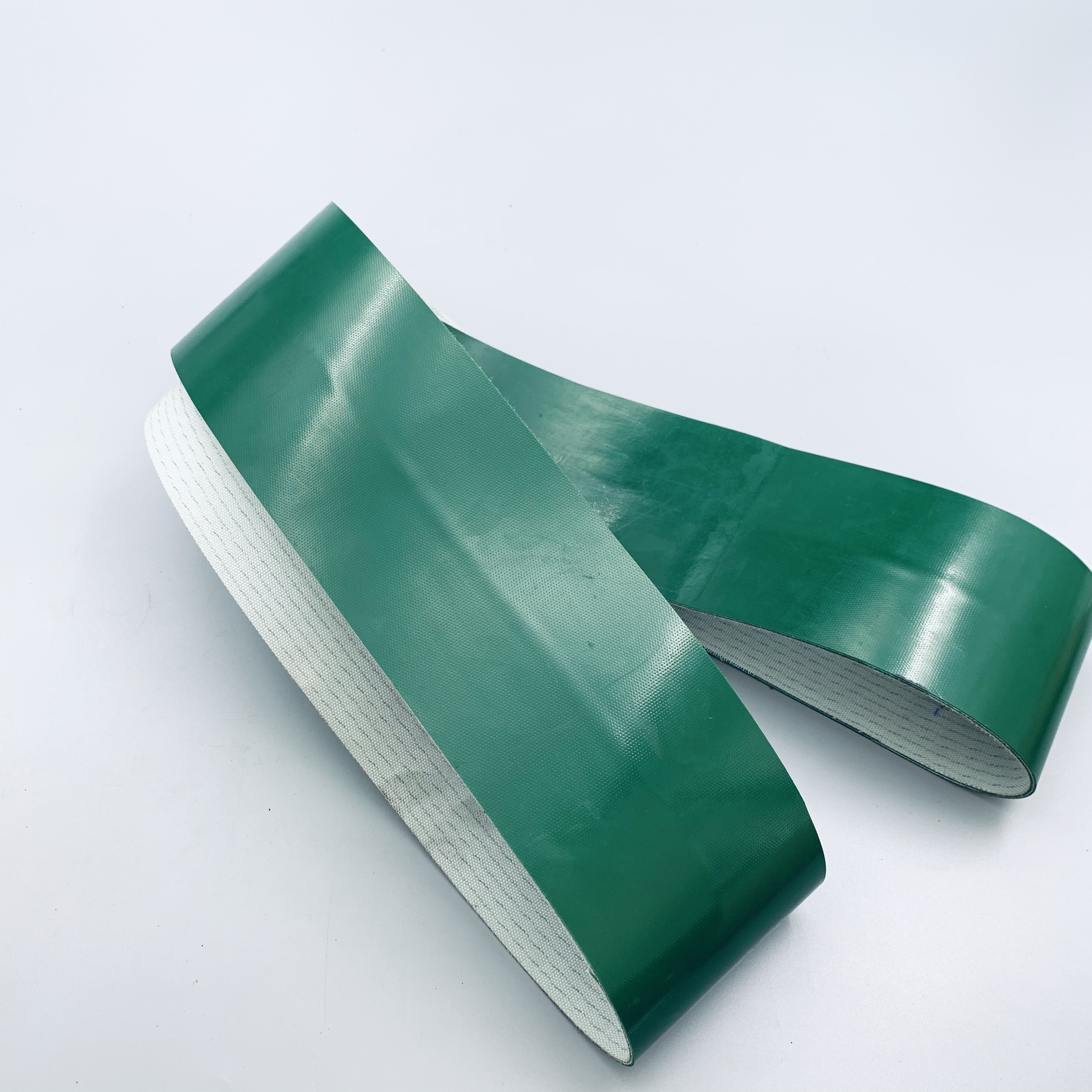 China Supplier small  food grade green conveyor belt  Systems Prices fan belts pvc pu Vertical  Incline rubber Conveyor Belt