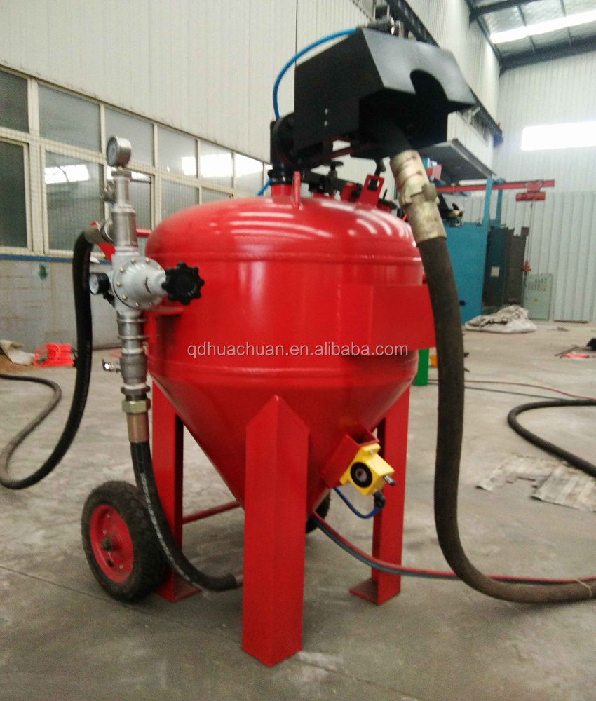 Sandblasting hopper for industrial use / Applied Abrasive Blasting Equipment In Action /rfq