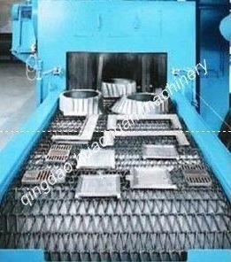 Automatic continuous Wire Mesh Conveyor Belt Alloy Wheel Industrial Shot Blasting Cleaning Machine