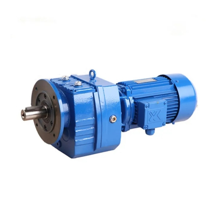 1/6 R Series Gearbox R Series Inline Helical Gearbox / Gear Motor R137 Bevel Gear Reducer