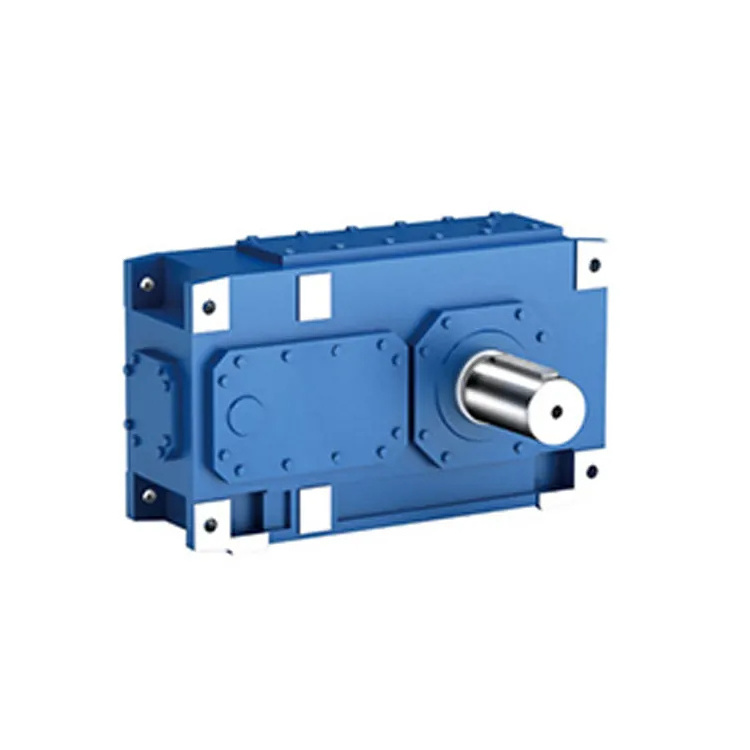 HUAKE HB series stepper motor worm gear noise reduction box right angle gearbox 1 1 ratio agricultural gear box with hollow bore