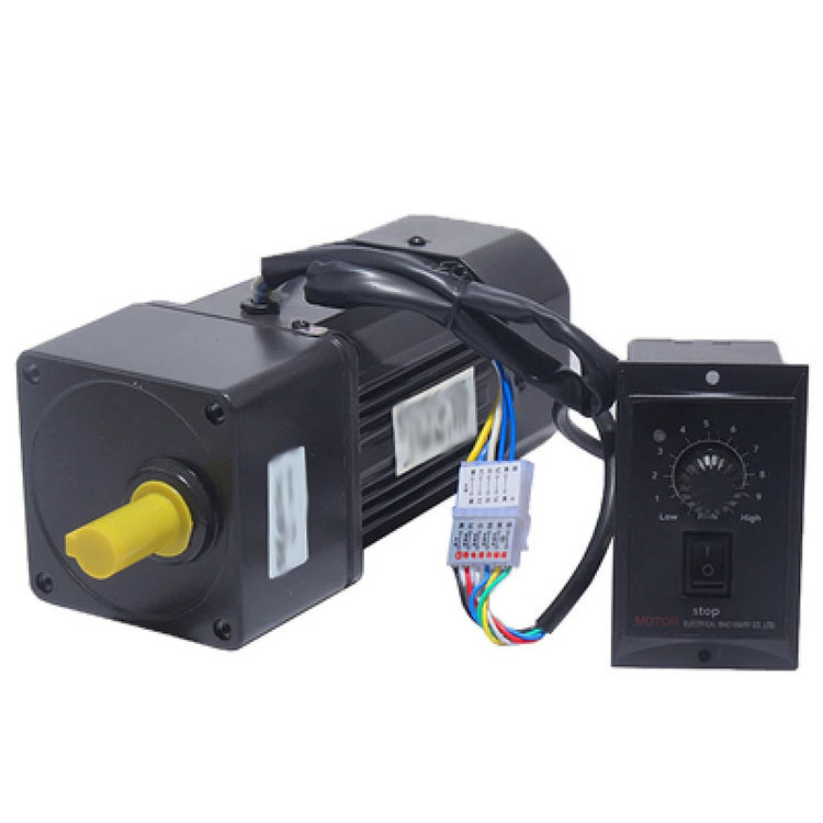 Wholesale single-phase full speed ratio speed control 370W ac gear speed reducer gear box motor for textile machinery