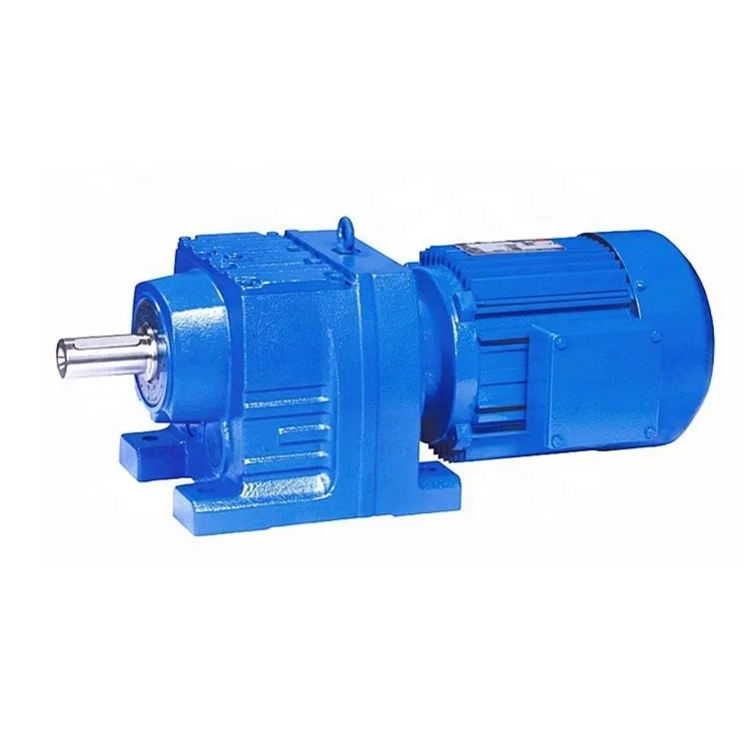 1/6 R Series Gearbox R Series Inline Helical Gearbox / Gear Motor R137 Bevel Gear Reducer