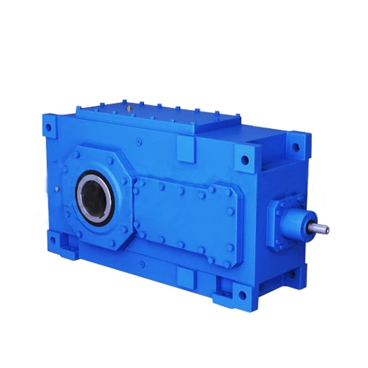 HUAKE HB series stepper motor worm gear noise reduction box right angle gearbox 1 1 ratio agricultural gear box with hollow bore