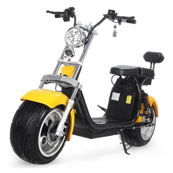 EEC COC certificate  60V 20ah double battery 1500W 2000W 3000w big fat tire Tyre Citycoco Electric Scooter