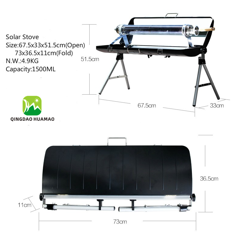 Sport Solar Oven Portable Stove - Fastest Sun Cooker Camp Stove