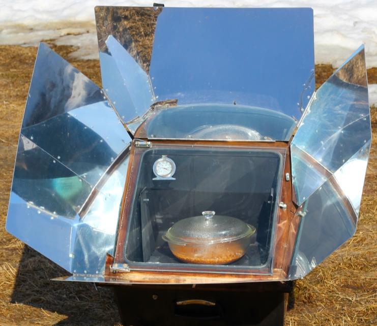 high quality folded wood solar oven for baking