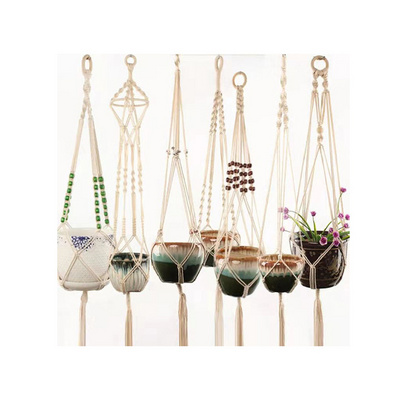 Macrame Plant Hangers  Indoor Wall Hanging Planter Basket Flower Pot Holder Boho Home Decor