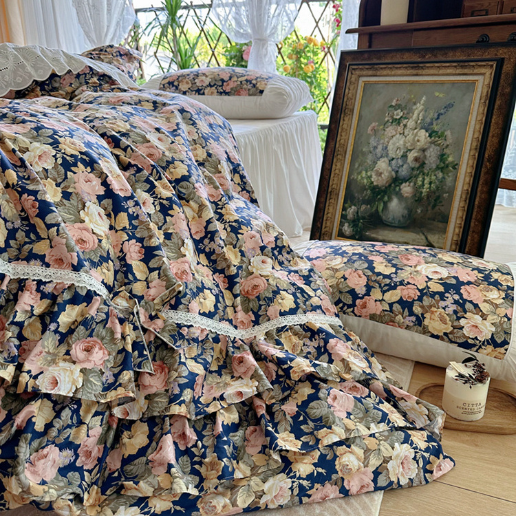 cotton beddings comforter duvet cover comforter sets bedding luxury floral home textiles bedding